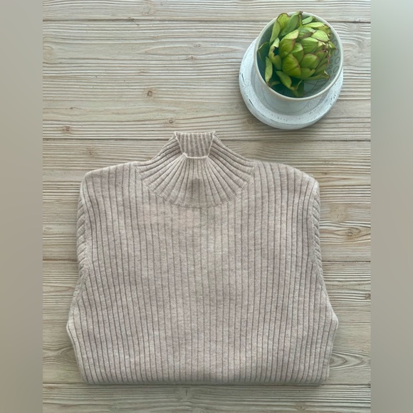 The Cashmere Project Ultralight Ribbed Turtleneck Sweater | Women’s Large | NWT - Picture 1 of 4